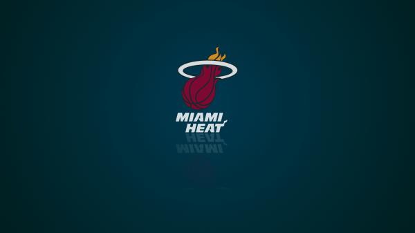 Free miami heat logo in peacock color background basketball hd sports wallpaper download
