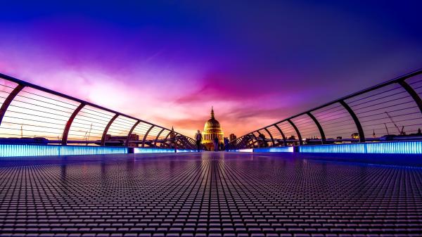 Free millennium bridge london 2 wallpaper download