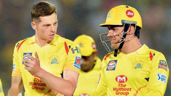 Free mitchell santner and ms dhoni chennai super kings 2020 cricket hd sports wallpaper download