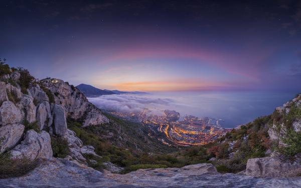 Free monaco summer sunrise wallpaper download