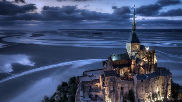 Free mont saint michel 4k hd wallpaper download