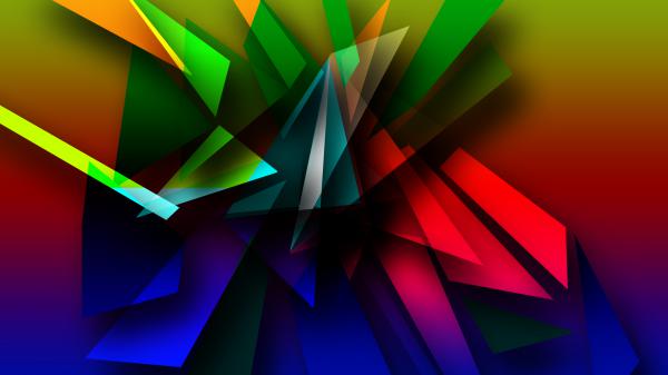 Free multicolor triangle hd abstract wallpaper download