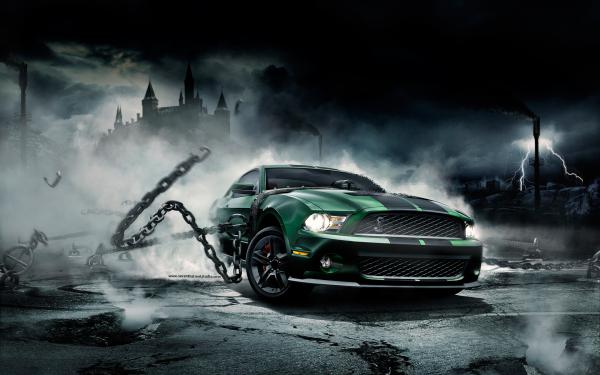 Free mustang monster wallpaper download