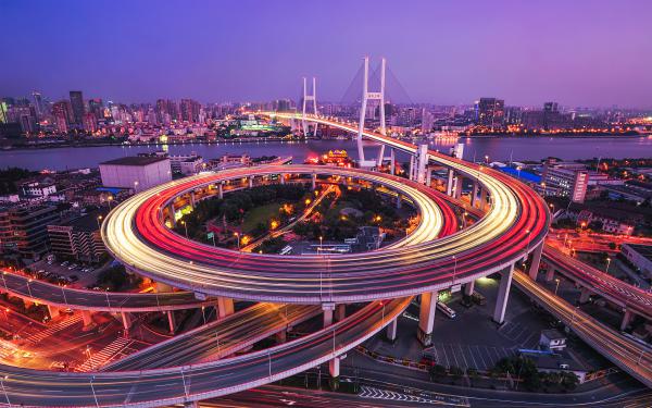 Free nanpu bridge huangpu river shanghai wallpaper download