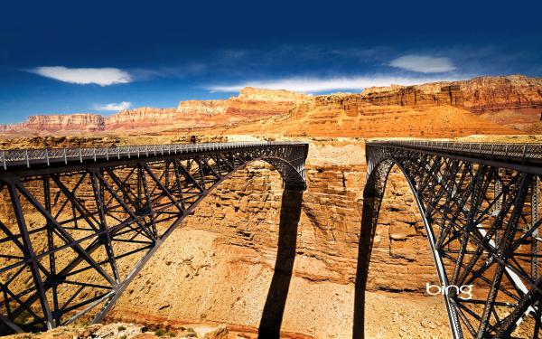 Free navajo bridge over colorado river wallpaper download