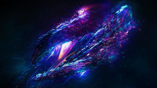 Free neon abstract wallpaper download