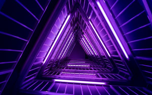 Free neon architecture 4k wallpaper download