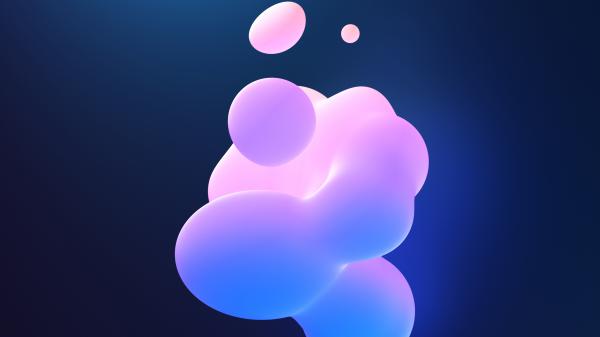 Free neon bubbles 4 wallpaper download