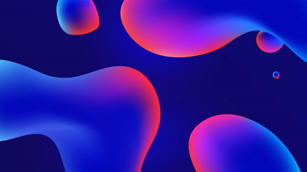 Free neon bubbles wallpaper download