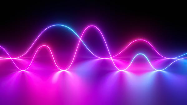 Free neon waves 3 wallpaper download