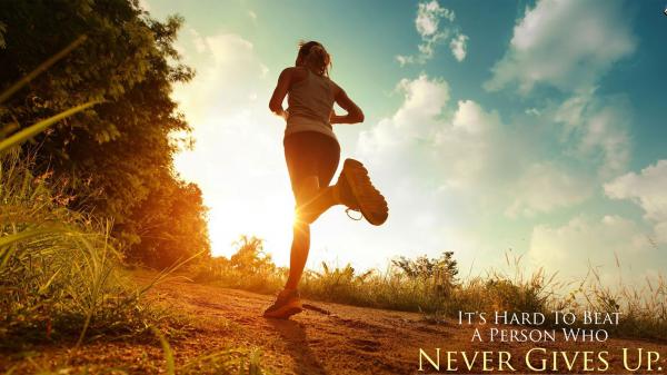 Free never gives up hd motivational wallpaper download