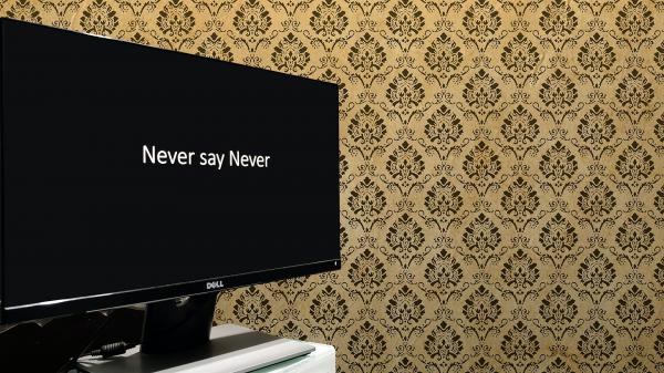 Free never say never 4k hd inspirational wallpaper download