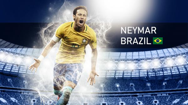 Free neymar jr brazil footballer wallpaper download