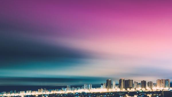 Free night cityscape wallpaper download