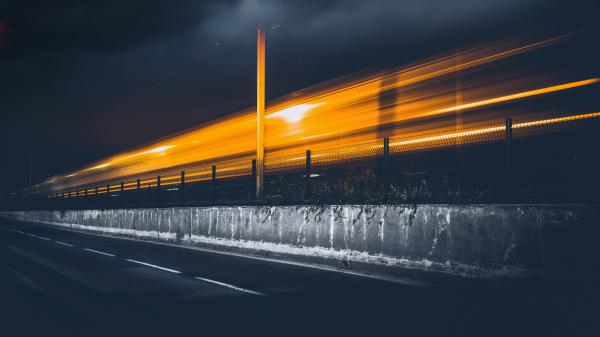 Free night traffic long exposure 4k 5k wallpaper download