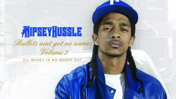 Free nipsey hussle is wearing white tshirt and blue coat and cap hd music wallpaper download