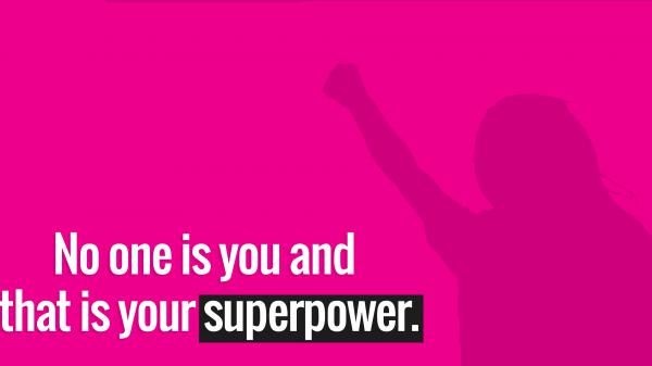 Free no one is you and that is your superpower 4k hd inspirational wallpaper download