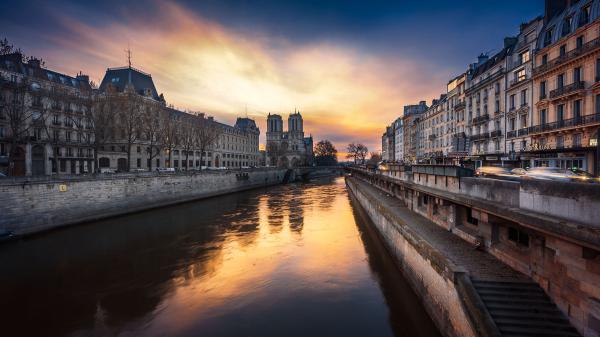 Free notre dame de paris france hd travel wallpaper download