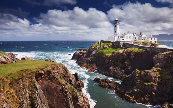 free ocean beach lighthouse wallpaper download