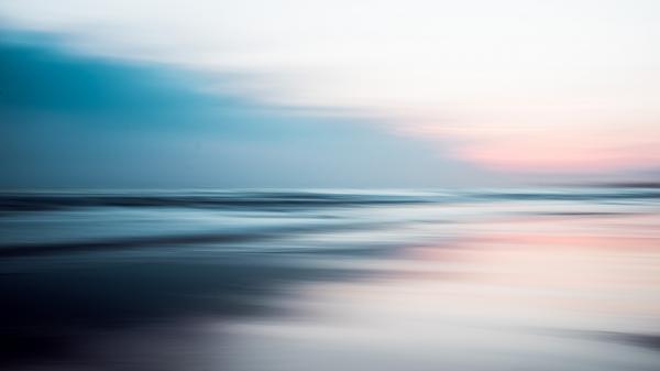 Free ocean beach long exposure 5k wallpaper download