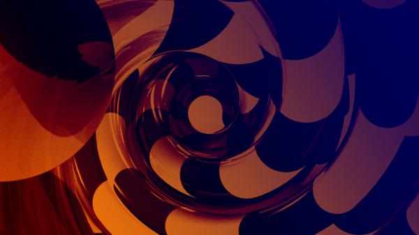 Free orange black swirl hd abstract wallpaper download