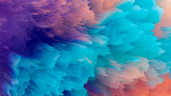 Free orange blue colorful clouds 4k hd abstract wallpaper download