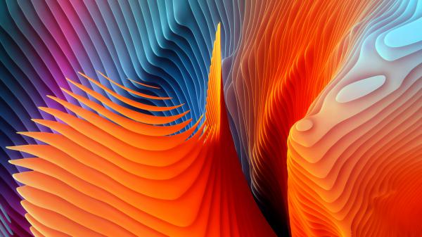 Free orange blue pink mac os sierra shapes 4k hd abstract wallpaper download