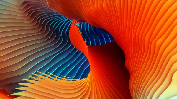 Free orange blue swirl hd macbook wallpaper download