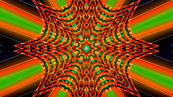 Free orange green artistic digital art kaleidoscope hd abstract wallpaper download