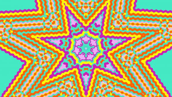 Free orange purple blue yellow colorful geometry kaleidoscope hd abstract wallpaper download