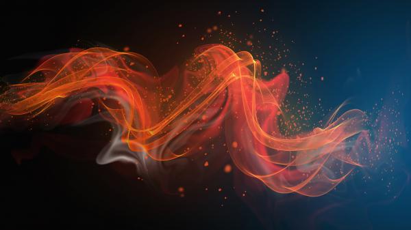 Free orange red color wave 4k hd abstract wallpaper download