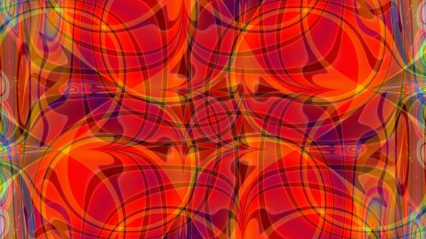 Free orange shapes hd abstract wallpaper download