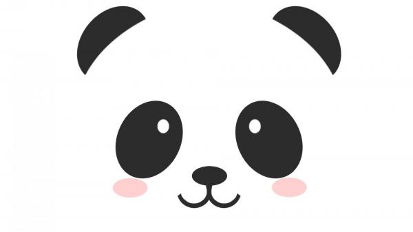 Free panda face in white background hd panda wallpaper download