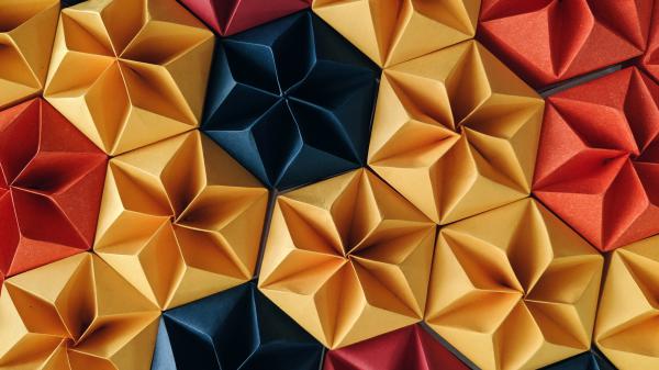 Free paper craft 4k wallpaper download