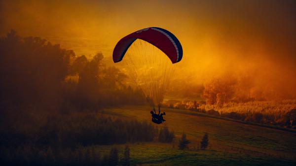 Free paraglider 5k wallpaper download