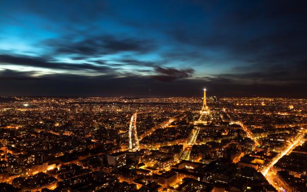 Free paris night sky wallpaper download