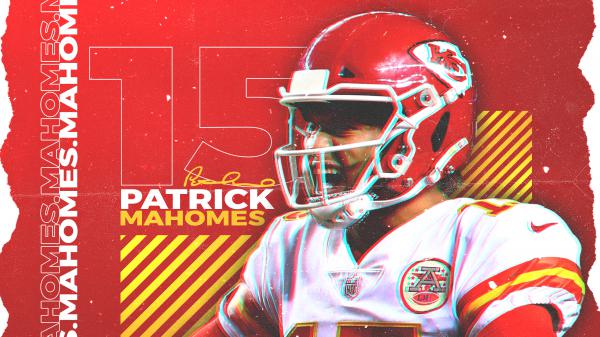 Free patrick mahomes in red background facing one side wearing white sports dress hd sports hd wallpaper download