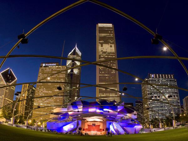 Free pavilion millennium park chicago illinois wallpaper download