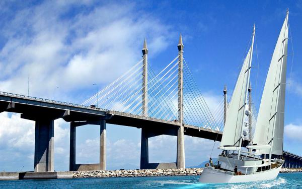 Free penang bridge malaysia wallpaper download