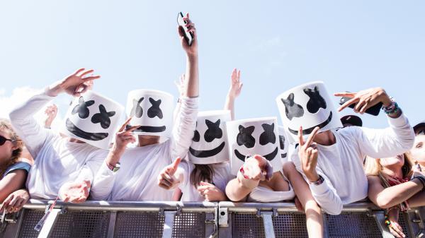 Free people with dj marshmello led mask hd marshmello wallpaper download