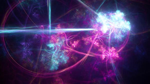 Free pink and blue delusion hd abstract wallpaper download