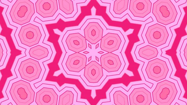 Free pink kaleidoscope shapes hd abstract wallpaper download