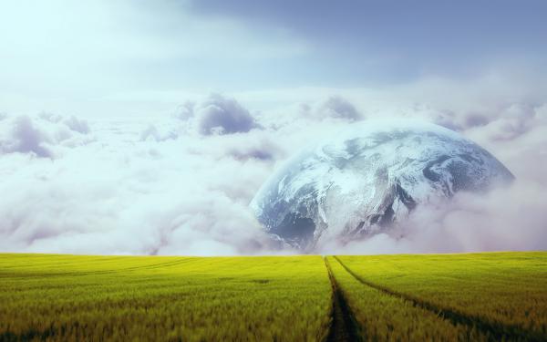 Free planet farm field wallpaper download