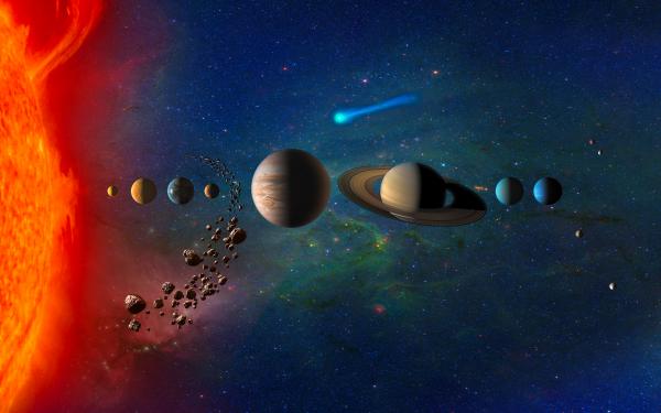 Free planets in solar system 4k wallpaper download