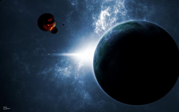 Free planets in space wallpaper download