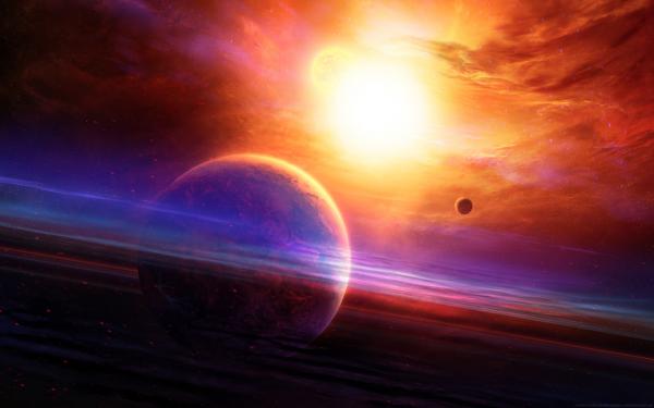 Free planets spaceart wallpaper download