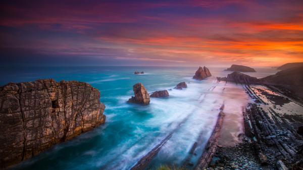 free playa de portio beach 4k wallpaper download