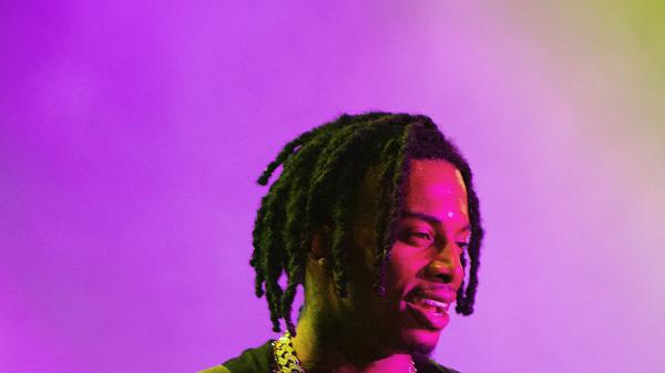 Free playboi carti in purple background wearing chains on neck hd music wallpaper download