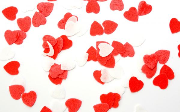 Free plenty of love hearts wallpaper download