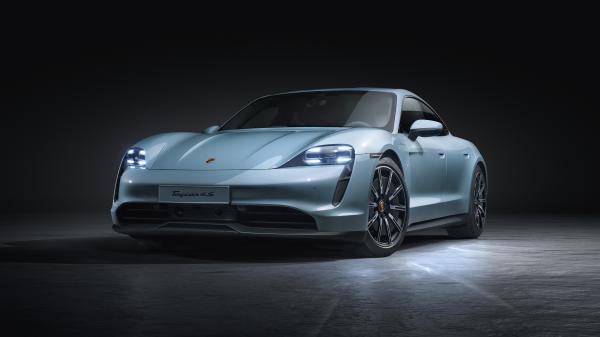 Free porsche taycan 4s 2019 5k wallpaper download